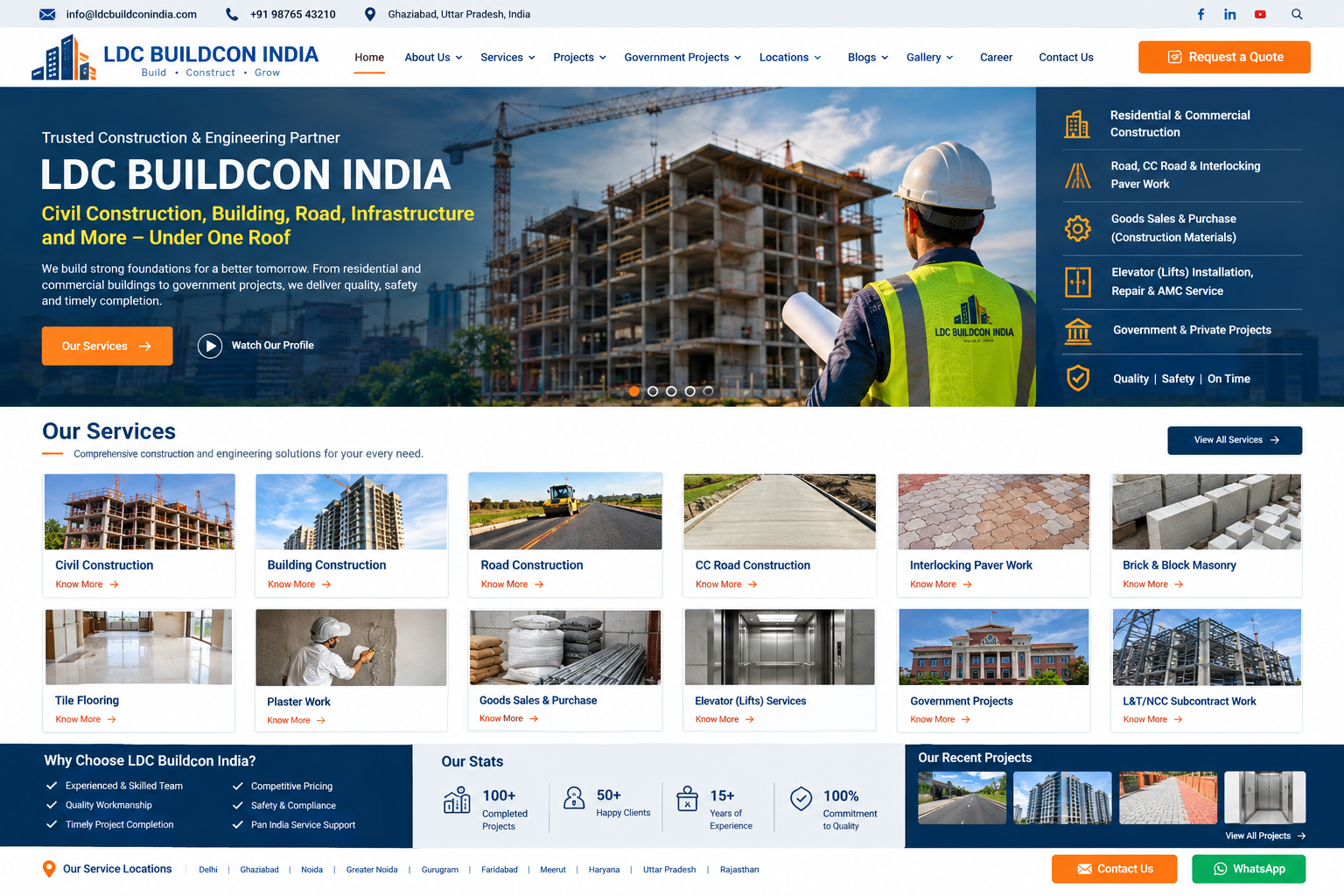 LDC Buildcon India website visual